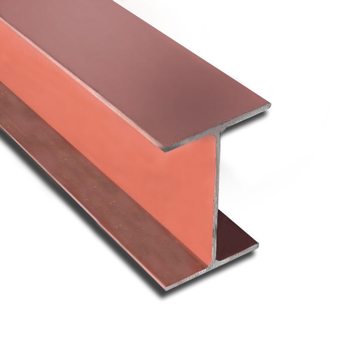 Mild Steel RSJ Universal Beam 127x76x13mm S275JR Red Oxide Finish - Heavy-Duty Structural Beam for Construction, 13kg Linear Metre