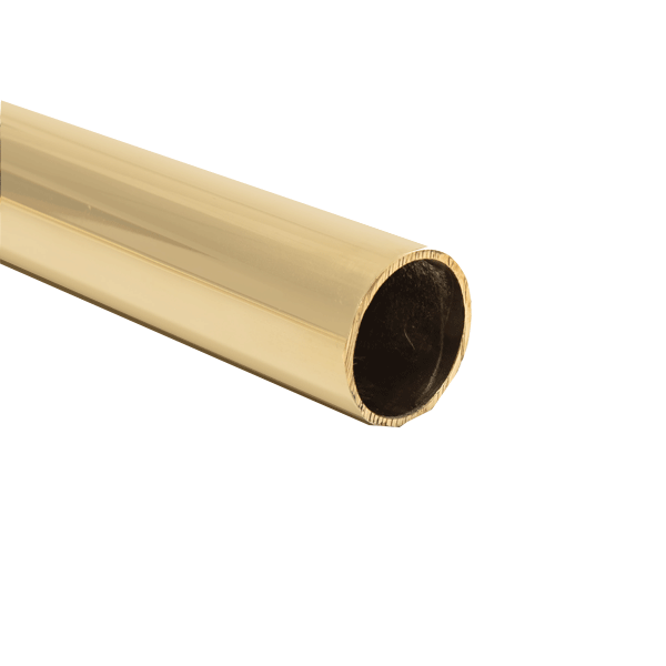 Bright Polished Brass Tube 15.8mm x 1.6mm (5/8" x 16swg) CZ108 Durable Corrosion-Resistant, Weldable Brass Pipe for Construction & Design Projects