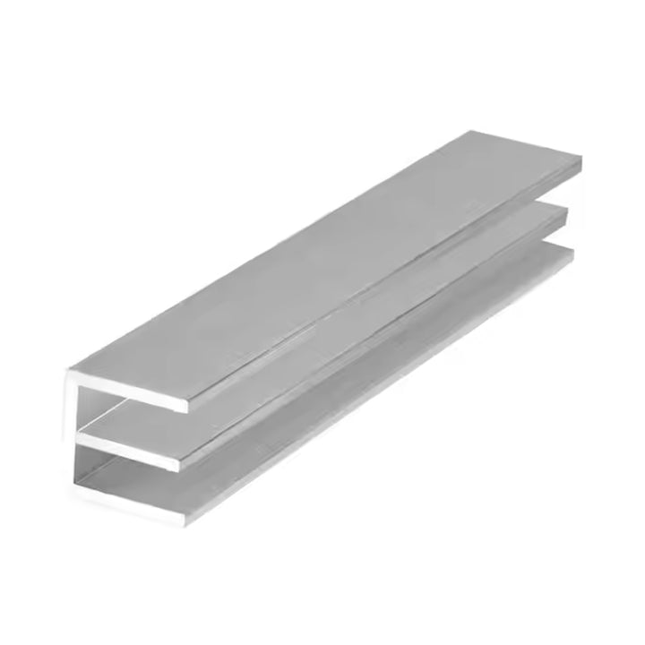 Aluminium Double Channel 25mm x 16mm x 3mm 6063 Grade Mill Finish High Corrosion Resistance Ideal for DIY, Construction, and Industrial Use