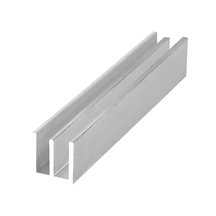 Aluminium Double Channel 25mm x 16mm x 3mm 6063 Grade Mill Finish High Corrosion Resistance Ideal for DIY, Construction, and Industrial Use