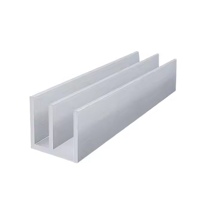 Aluminium Double Channel 25mm x 16mm x 3mm 6063 Grade Mill Finish High Corrosion Resistance Ideal for DIY, Construction, and Industrial Use