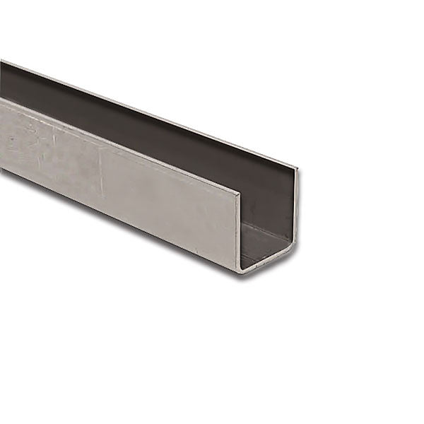 Stainless Steel Channel 25mm x 25mm x 1.6mm Mill Finish Durable, Lightweight, Corrosion-Resistant, Ideal for Construction & DIY Projects Linear Metre