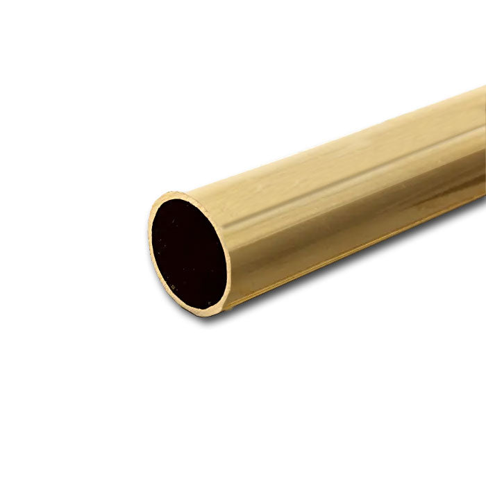 Mill Finish Brass Tube 38.1mm Diameter x 1.6mm Wall Thickness (CZ108 Grade) - Linear Metre