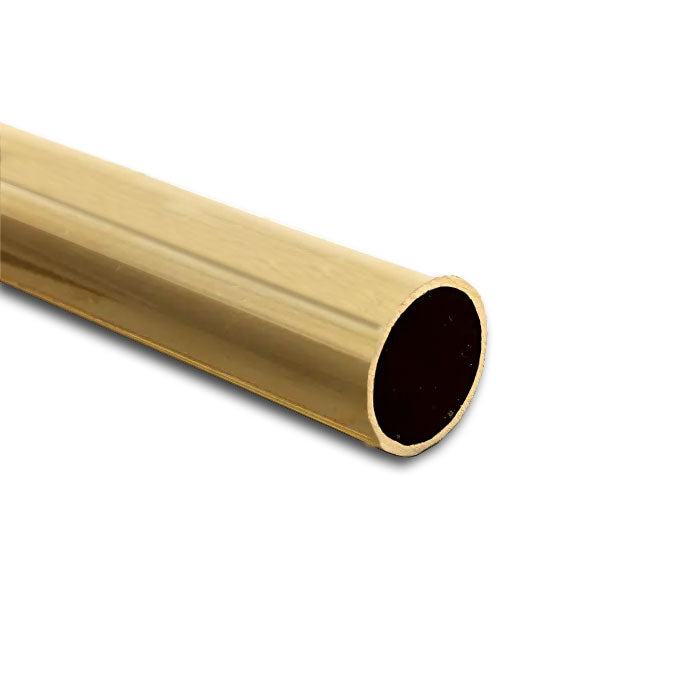 Mill Finish Brass Tube - 50.8mm Diameter x 1.6mm Wall Thickness (CZ108 Grade) - Linear Metre