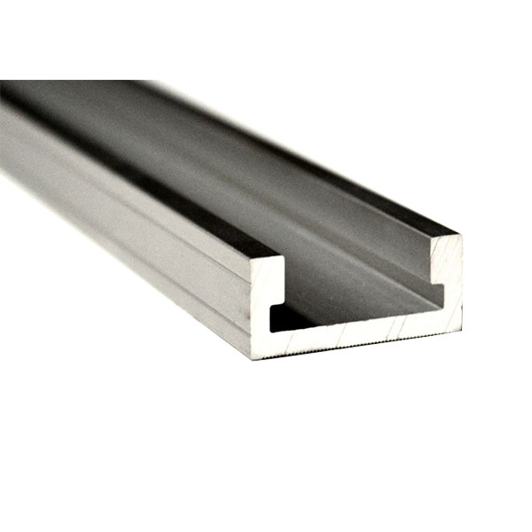 15.5mm x 7.5mm x 1mm Aluminium T Track Mill Finish 6063 - Heavy Duty, Corrosion-Resistant, Ideal for Fixtures & Mounting