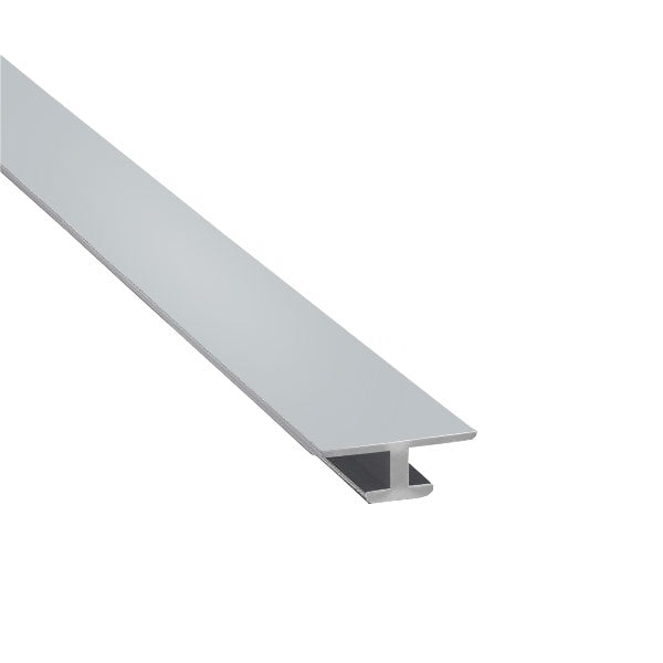 Satin Anodised Aluminium Continual Run 12.7mm - Wall Board Section, Grade 6063, Corrosion Resistant, Durable, Lightweight - 0.19kg/m