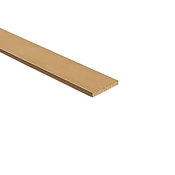 Brass Flat Bar Mill Finish 25.4mm x 19mm - Linear Metre, Heavy Duty, Corrosion-Resistant, Golden Alloy, Ideal for Industrial & Construction Use