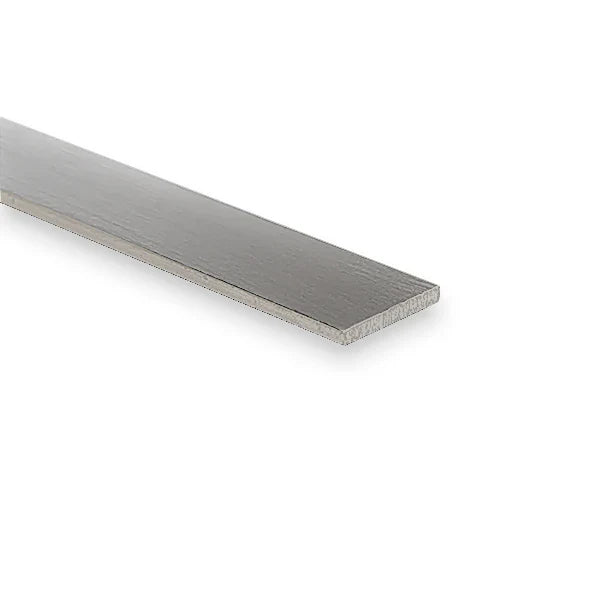 38.1mm x 12.7mm Brushed Polished Aluminium Flat Bar Grade 6082 Corrosion Resistant Weldable Sleek Finish for Construction & DIY Projects