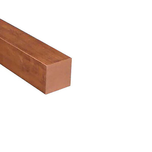 Copper Square Bar C101 Mill Finish 15.8mm (5/8") High-Quality, Weldable & Corrosion-Resistant Copper for DIY & Industrial Projects - Linear Metre