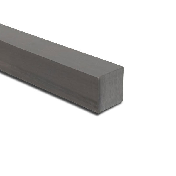 Mild Steel Square Bar 12.7mm (1/2") Bright Mill Finish EN3B - 1.28kg/M Excellent Weldability & Machinability, Poor Corrosion Resistance - Linear Metre