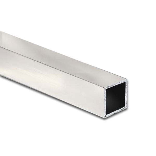 Bright Polished Aluminium Box Section 31.7mm x 31.7mm x 3.2mm, Grade 6082, Weldable, Corrosion Resistant – Ideal for Construction & Engineering