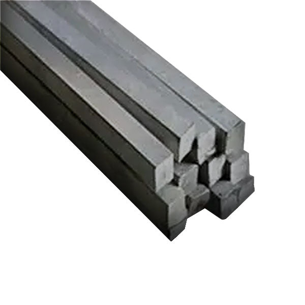 EN8 Bright Mild Steel Square Bar 15.8mm Self Colour - 1.99kg/M, Excellent Weldability & Machinability, Poor Corrosion Resistance Linear Metre